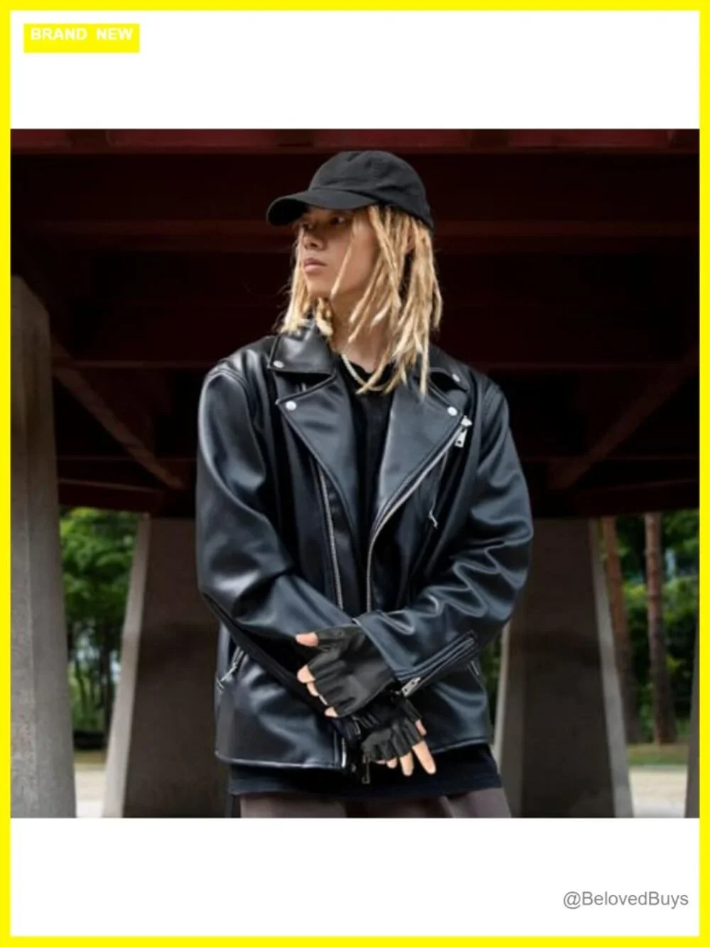 Fingerless PU Faux Leather Gloves Half Finger Biker Driving Riding Gloves